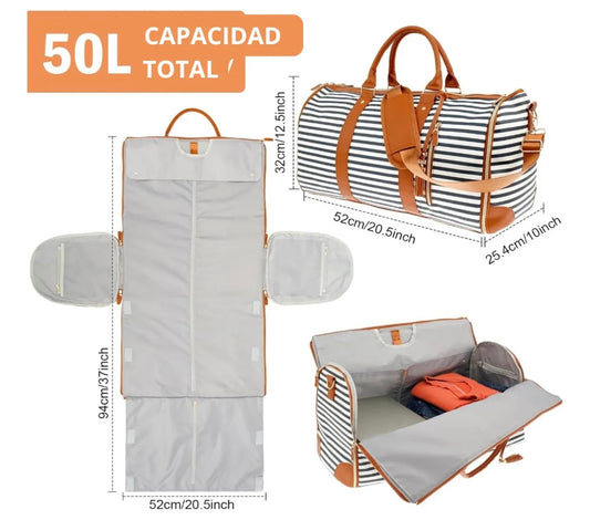 BOLSO PLEGABLE RAYAS